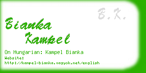 bianka kampel business card